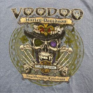Harley-Davidson Voodoo Skull Tee in gray XL